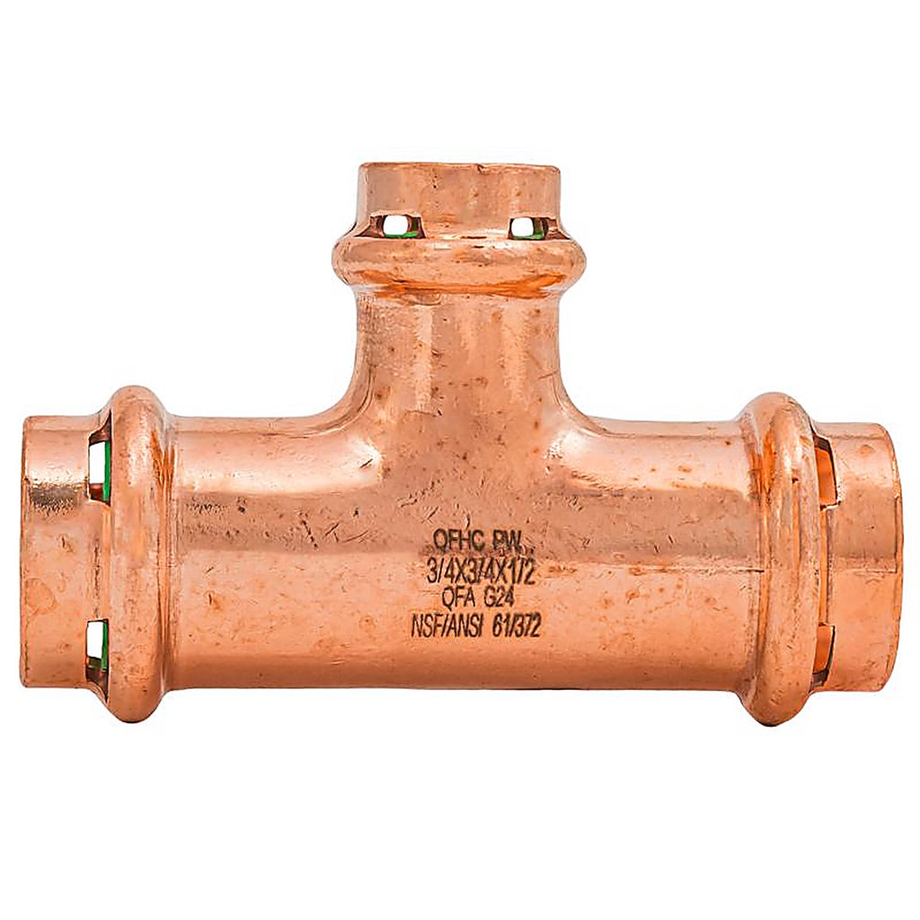QuickFitting - SPWT221R - 3/4 In. Press In. Press In. Copper Tee