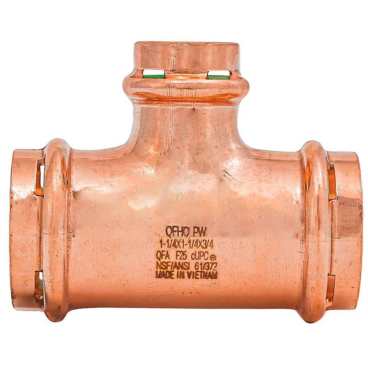 QuickFitting - SPWT442R - 1-1/4 In. Press In. Press In. Copper Tee