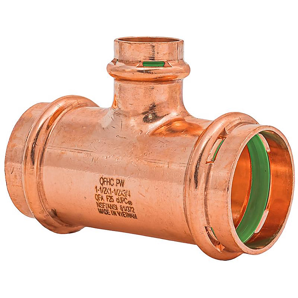 QuickFitting - SPWT552R - 1-1/2 In. Press In. Press In. Copper Tee