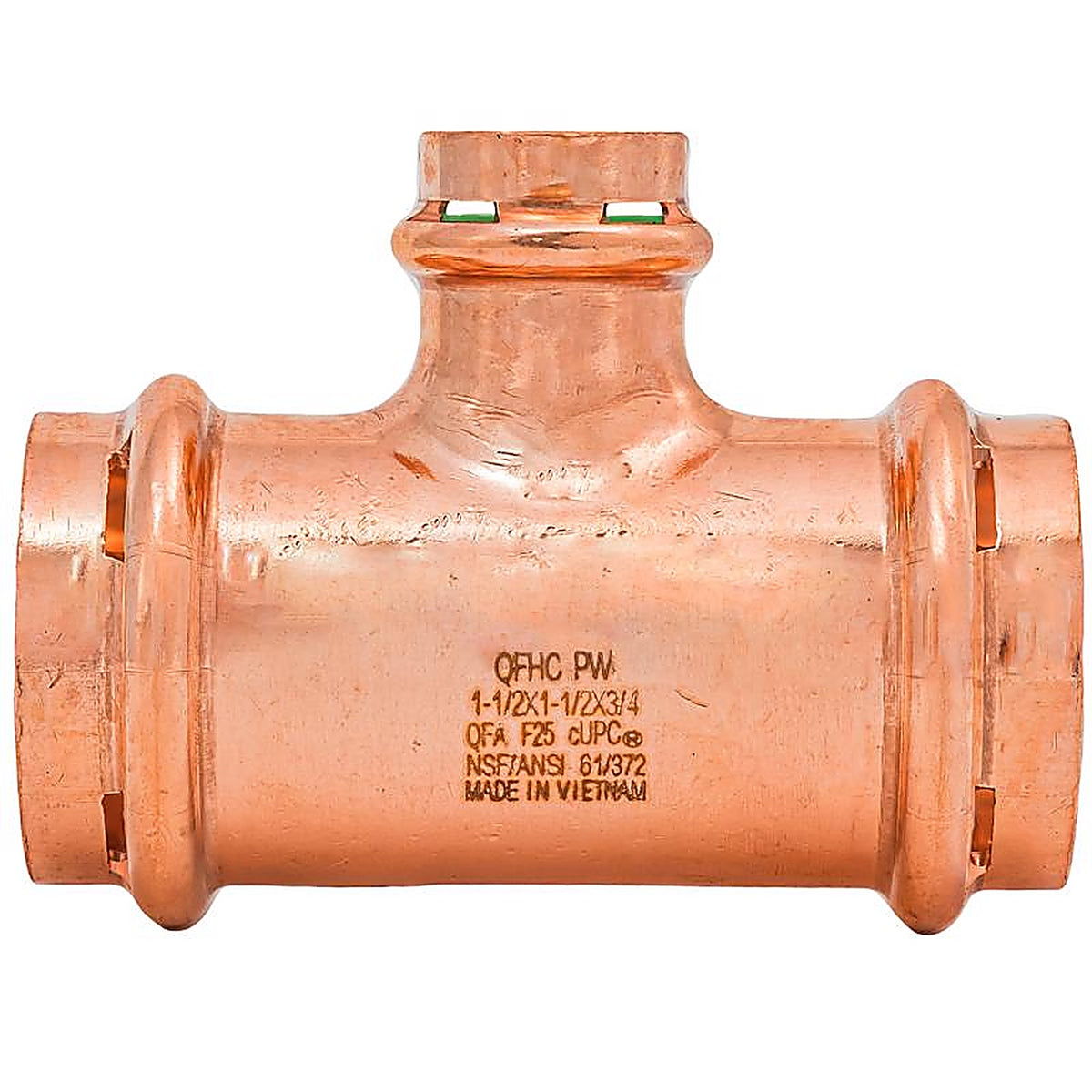 QuickFitting - SPWT552R - 1-1/2 In. Press In. Press In. Copper Tee