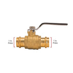 QuickFitting - SPBV33R - 1 In. Brass Press Ball Valve