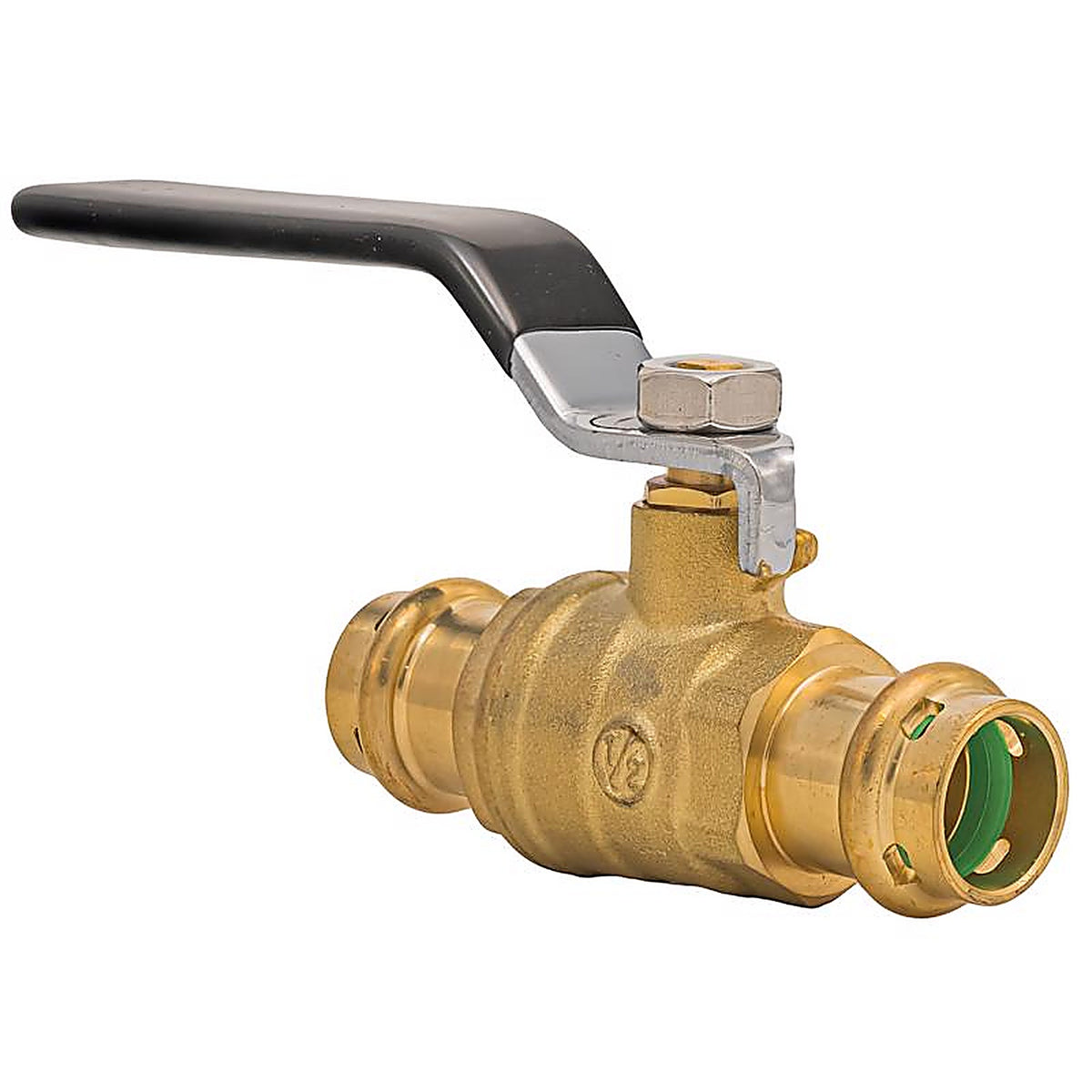 QuickFitting - SPBV11R - 1/2 In. Brass Press Ball Valve