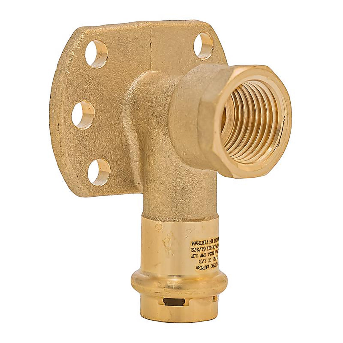 QuickFitting - SPWD11R - 1/2 In. Press In. Brass 90 Degree Elbow