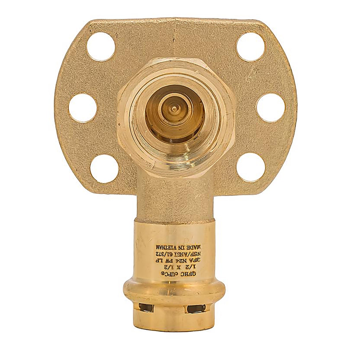 QuickFitting - SPWD11R - 1/2 In. Press In. Brass 90 Degree Elbow