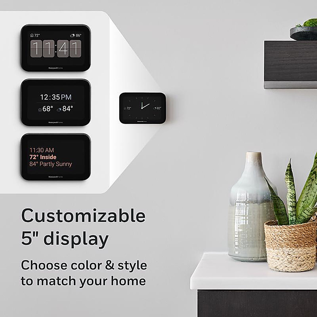 Honeywell - X8VMC8B/W - Home X8s Built in Wifi Heating and Cooling Touch Screen Smart-Enabled Programmable Thermos