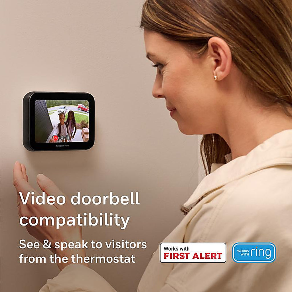 Honeywell - X8VMC8B/W - Home X8s Built in Wifi Heating and Cooling Touch Screen Smart-Enabled Programmable Thermos