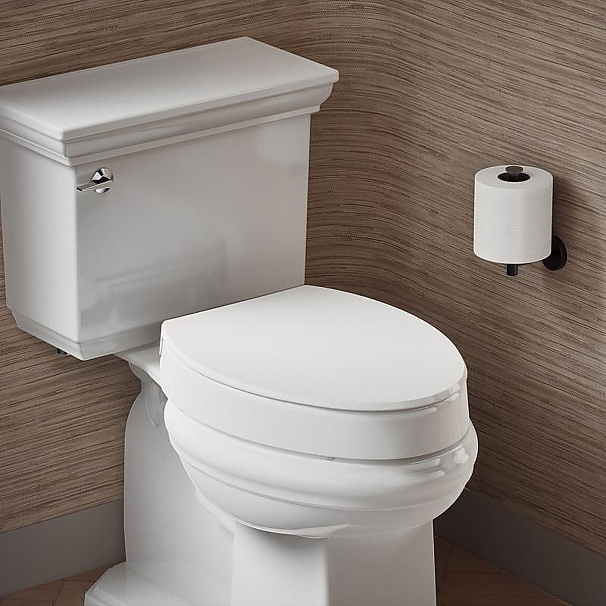Kohler - 25875-0 - Hyten Slow Close Elongated White Plastic Toilet Seat