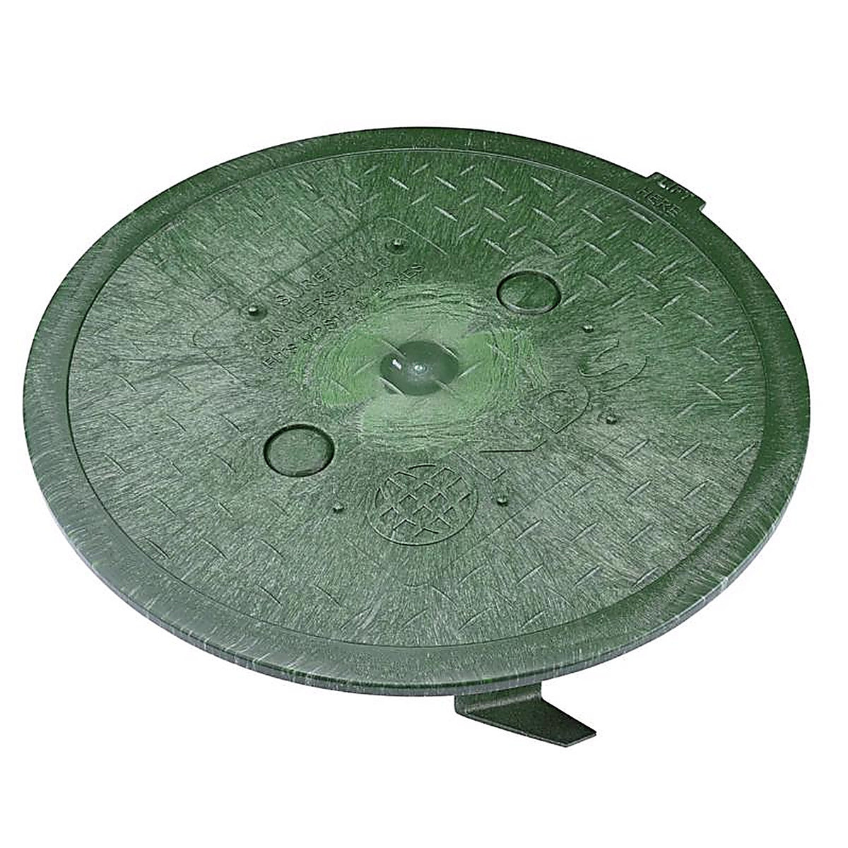 NDS - 10RND-UC - Surefit 10 In. W X 2 In. H Round Valve Box Cover Green
