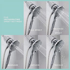 Seventy - 12158 - Danco Seventy Chrome 5 Settings Handheld Showerhead 1.8 GPM