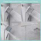 Seventy - 12161 - Danco Seventy Chrome 3 Settings Showerhead Combo 1.8 GPM