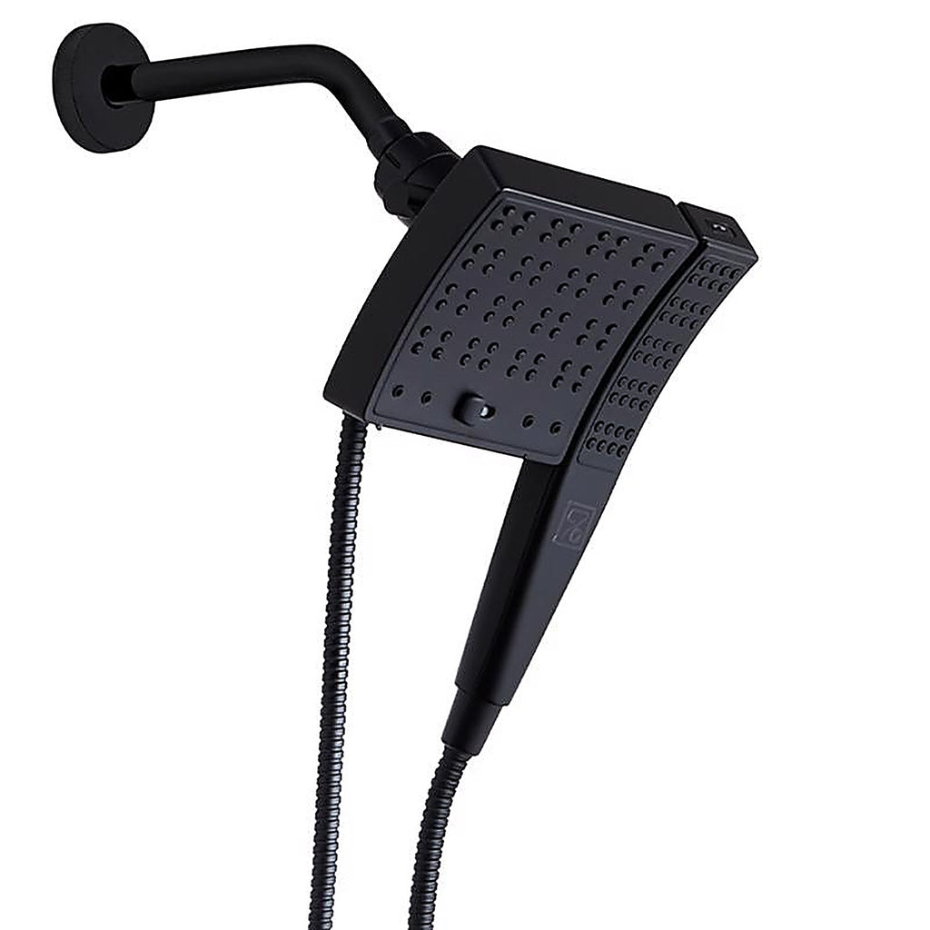 Seventy - 12163 - Danco Seventy Matte Black 3 Settings Showerhead Combo 1.8 GPM