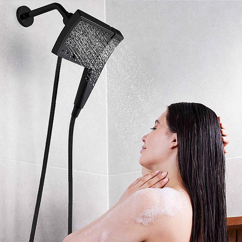 Seventy - 12163 - Danco Seventy Matte Black 3 Settings Showerhead Combo 1.8 GPM