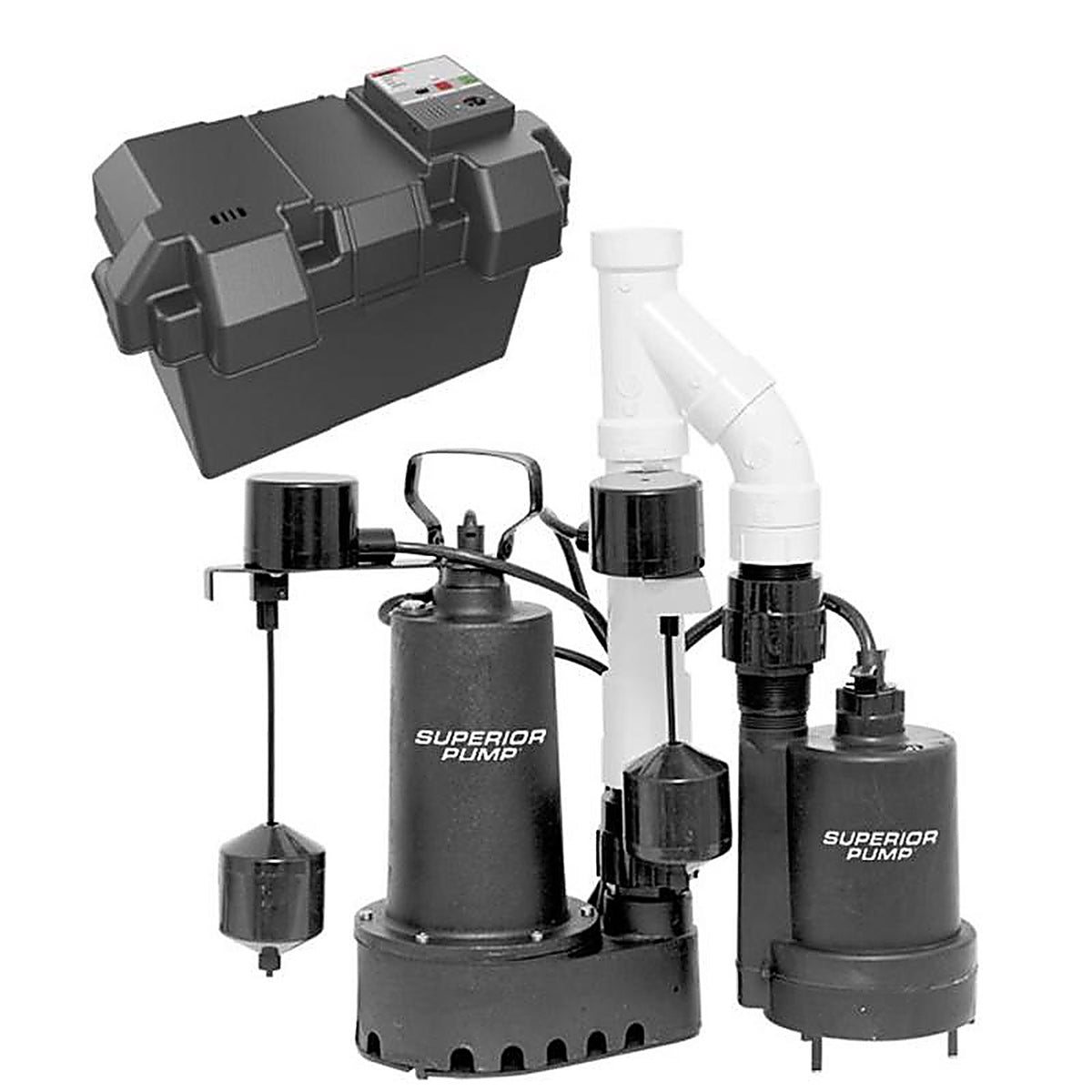 Superior Pump - 92911 - 4200 GPH Cast Iron Vertical Float Switch AC Sump Pump 10 Ft.