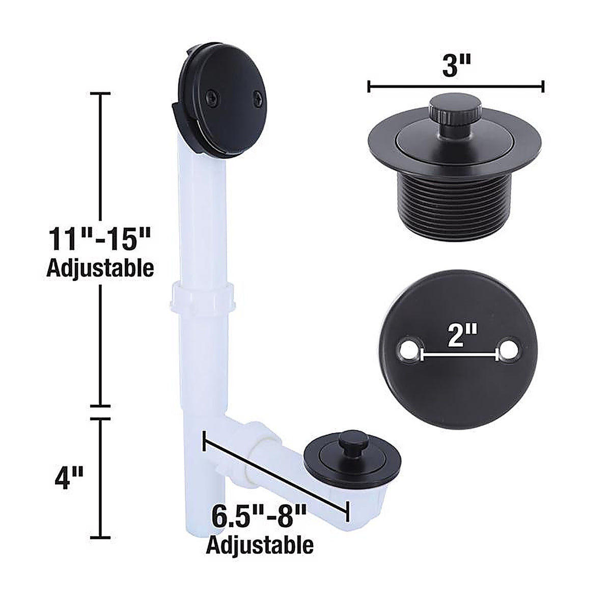 Danco - 12101 - 1-1/2 In. D Plastic Tub Drain Kit
