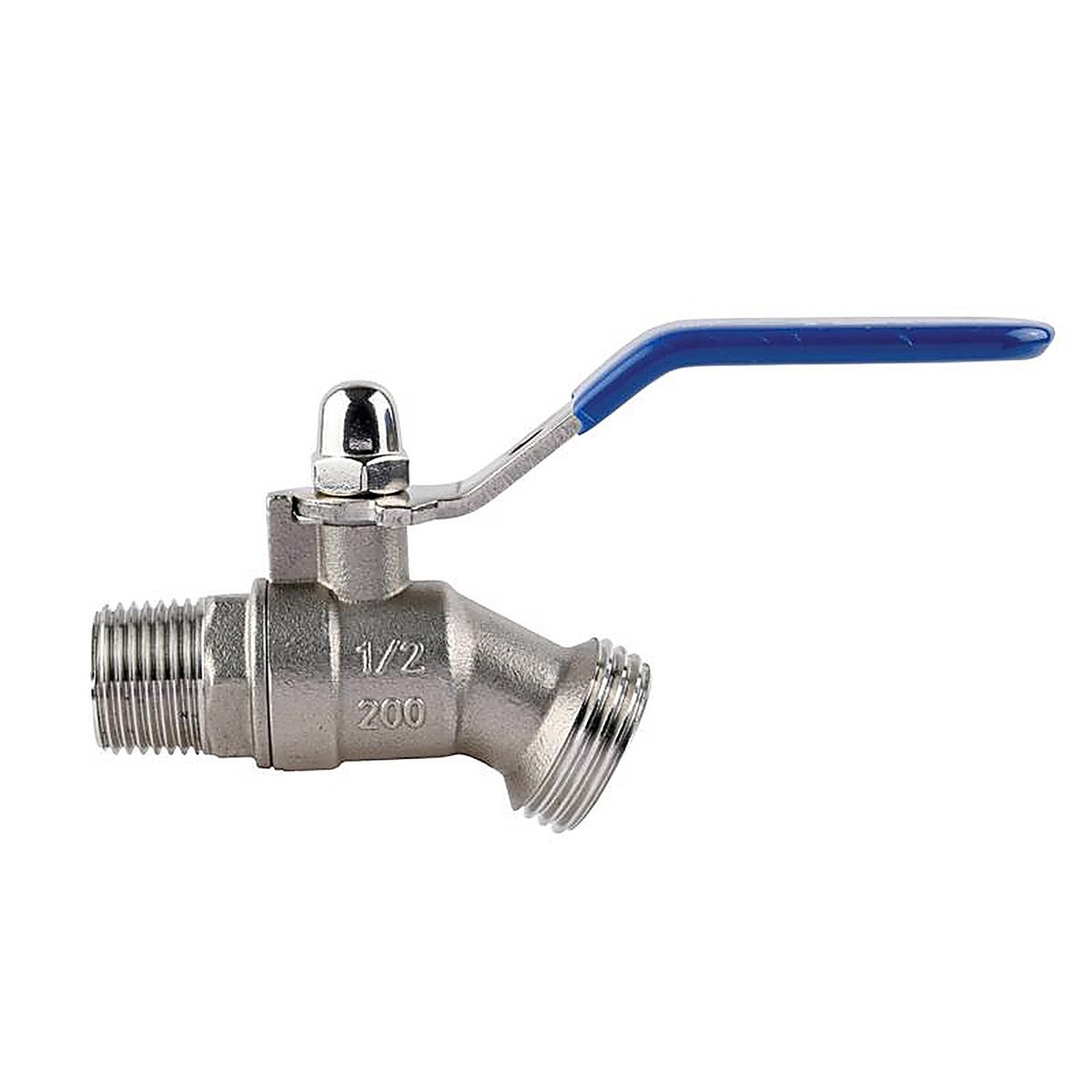 Homewerks - VHBSSL3 - Worldwide 1/2 In. MIP In. X 3/4 In. Garden Hose Thread Stainless Steel Bent Nose Hose Bibb