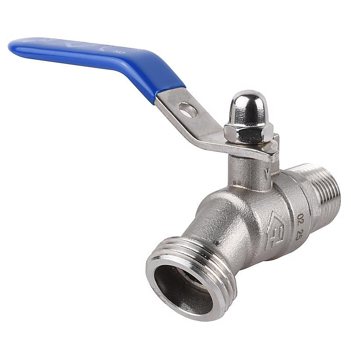 Homewerks - VHBSSL3 - Worldwide 1/2 In. MIP In. X 3/4 In. Garden Hose Thread Stainless Steel Bent Nose Hose Bibb