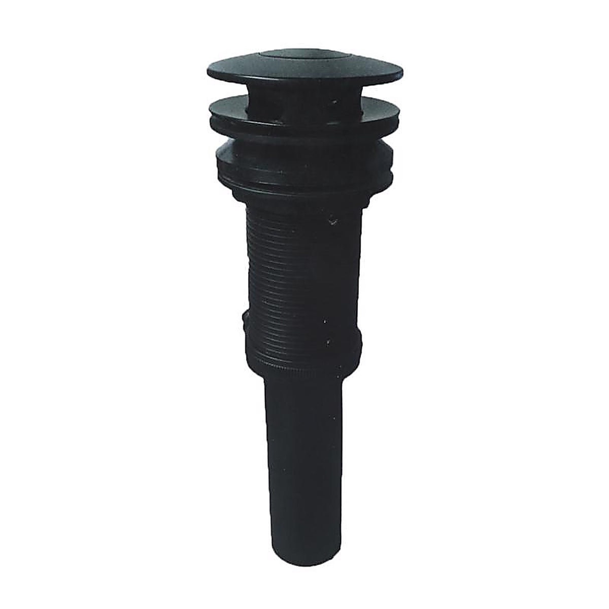 Danco - 12117A - 2.63 In. Matte Black Metal/Plastic Push Button Drain with Overflow