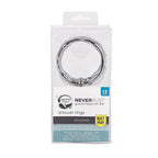 Zenna Home - HR05SSL - Chrome Silver Metal Shower Curtain Rings 12 Pack
