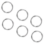 Zenna Home - HR05SSL - Chrome Silver Metal Shower Curtain Rings 12 Pack