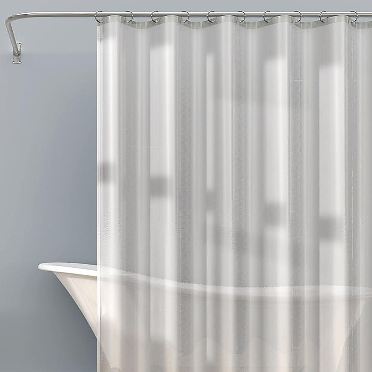 Zenna Home - LPRMFRL - 72 In. H X 70 In. W Frosted Shower Curtain Liner Peva