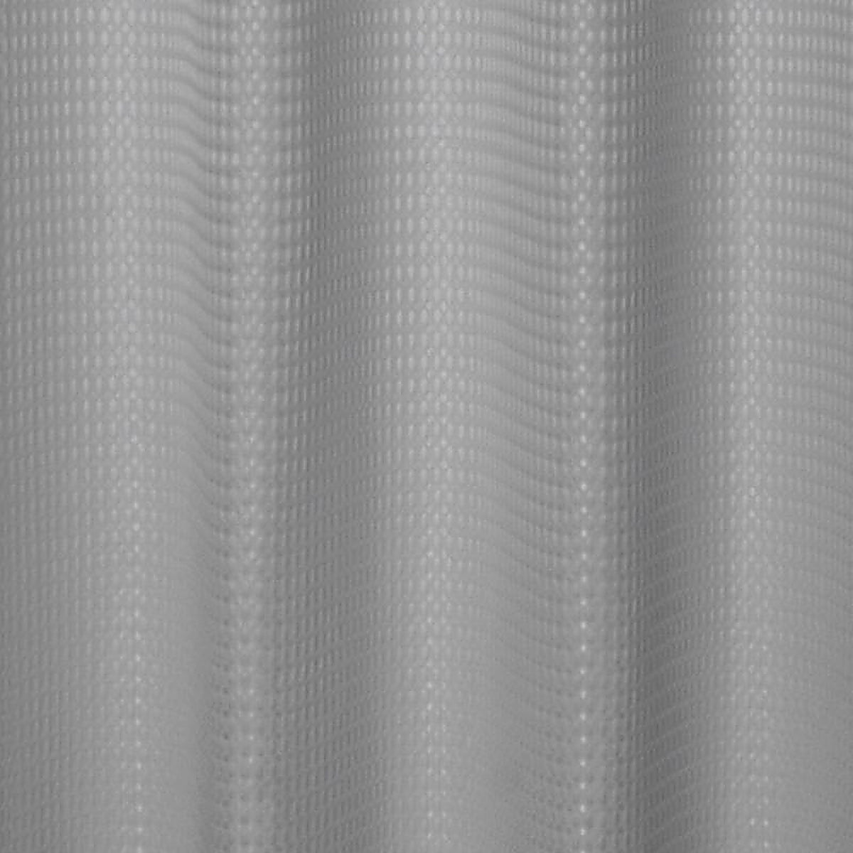 Zenna Home - CFRWAFGYL - 72 In. H X 70 In. W Grey Spa Waffle Shower Curtain Fabric