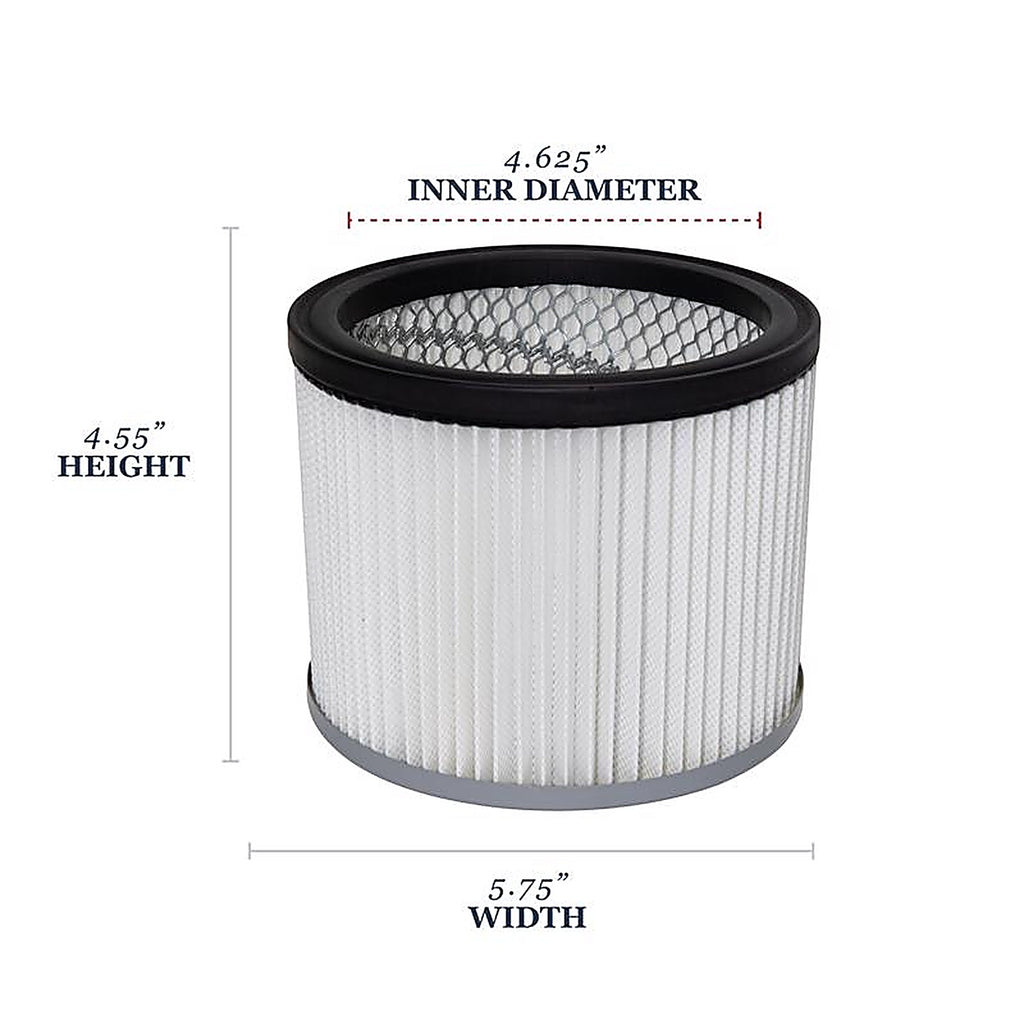 Cleveland Iron Works - F500381 - 4.55 In. L X 5.75 In. W X 4.625 In. D Ash Vac Filter 1 Piece