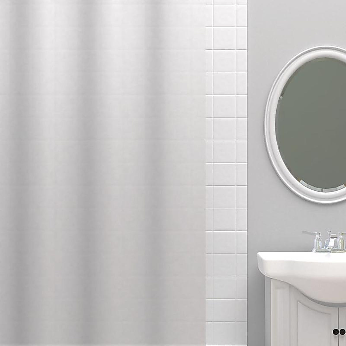 Zenna Home - LPRLFRL - 72 In. H Frosted Shower Curtain Liner Peva