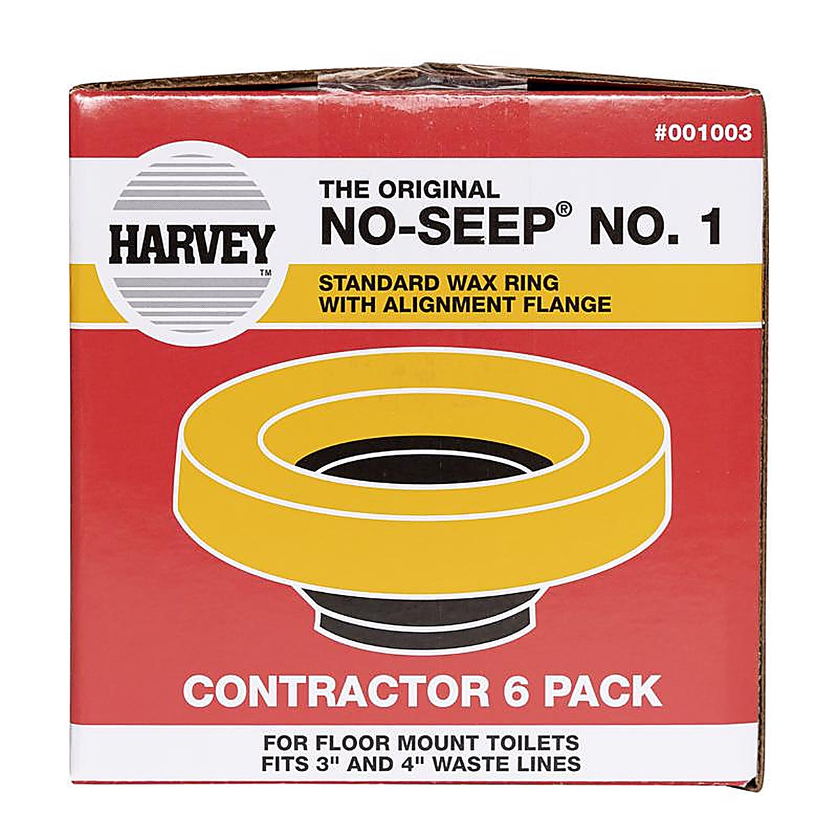 Harvey - 1003 - Wax Ring with Flange Petroleum Wax for Universal