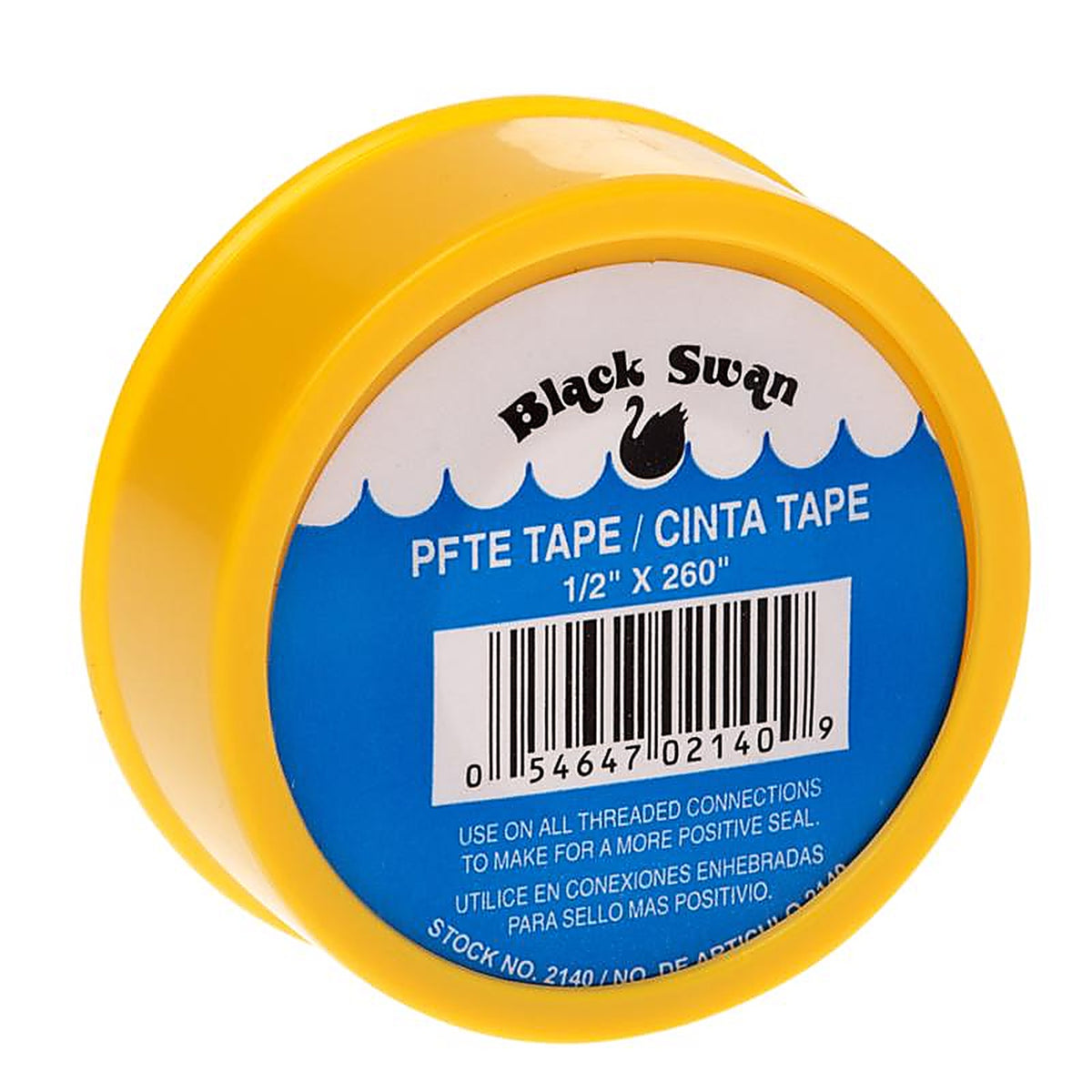 Black Swan - 02140 - Yellow .5 In. W X 260 In. L PTFE Tape
