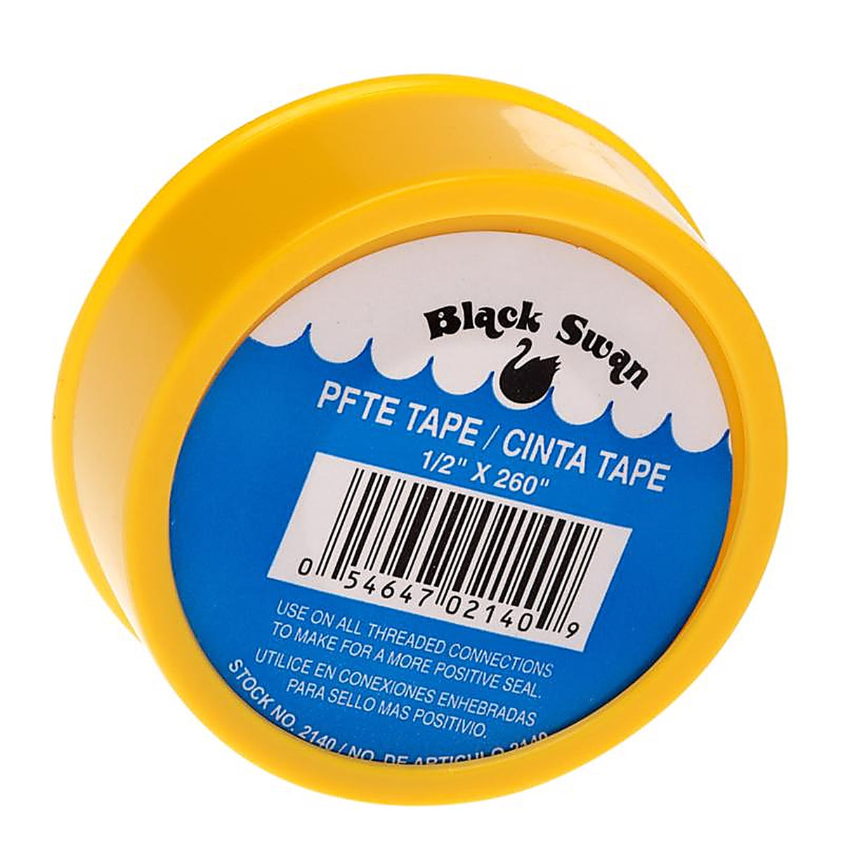 Black Swan - 02140 - Yellow .5 In. W X 260 In. L PTFE Tape