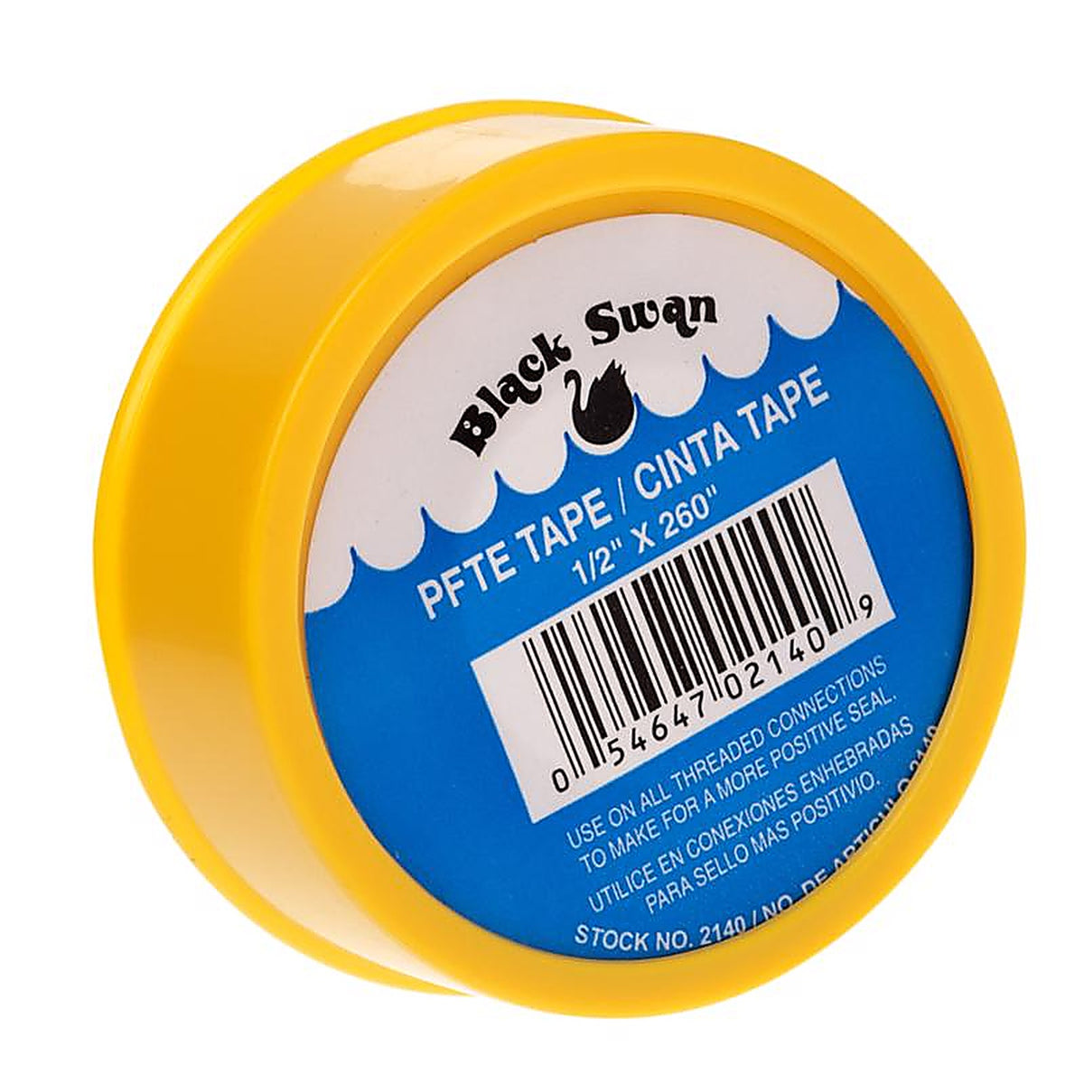 Black Swan - 02140 - Yellow .5 In. W X 260 In. L PTFE Tape