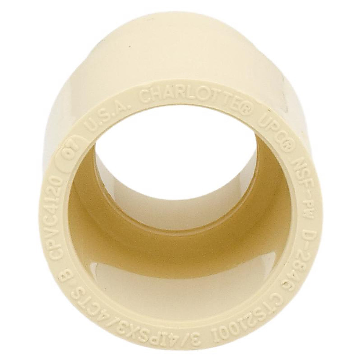 Charlotte Pipe CTS02100I0600HA 3/4 in. Slip x 3/4 in. Dia. Slip CPVC Adapter