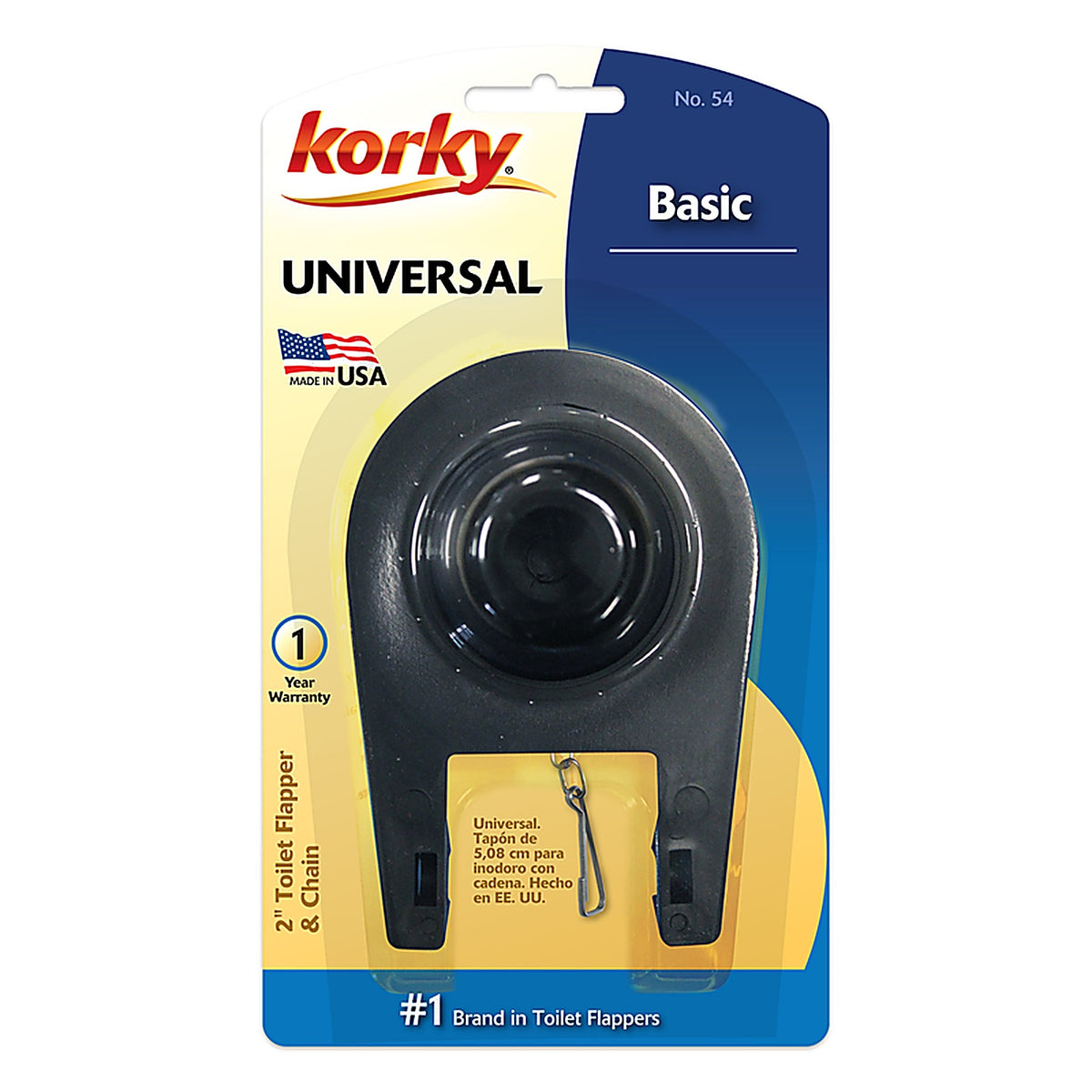 Korky 54BP Toilet Flapper Black