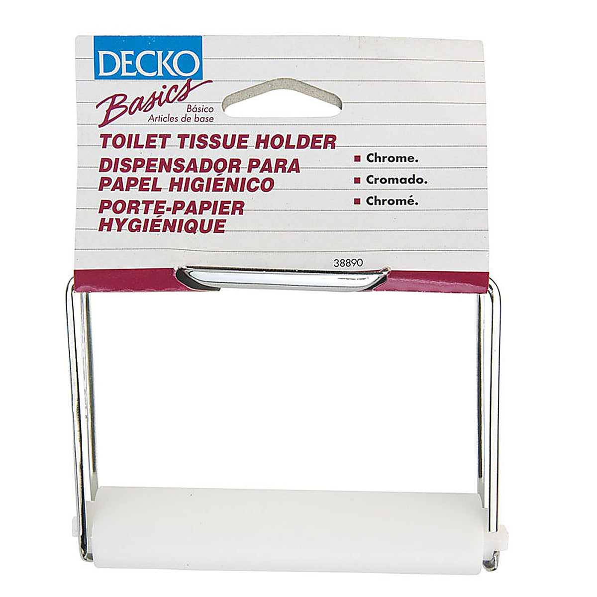 Decko 38890 Chrome Toilet Paper Holder
