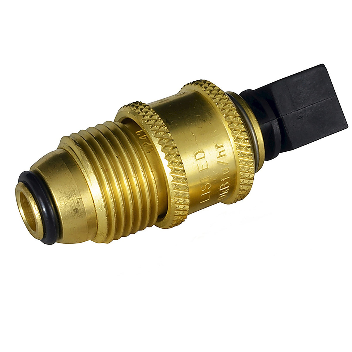 Mr. Heater F276334 Brass Quick Connect x Excess Flow Soft Nose P.O.L Propane Grill Adapter