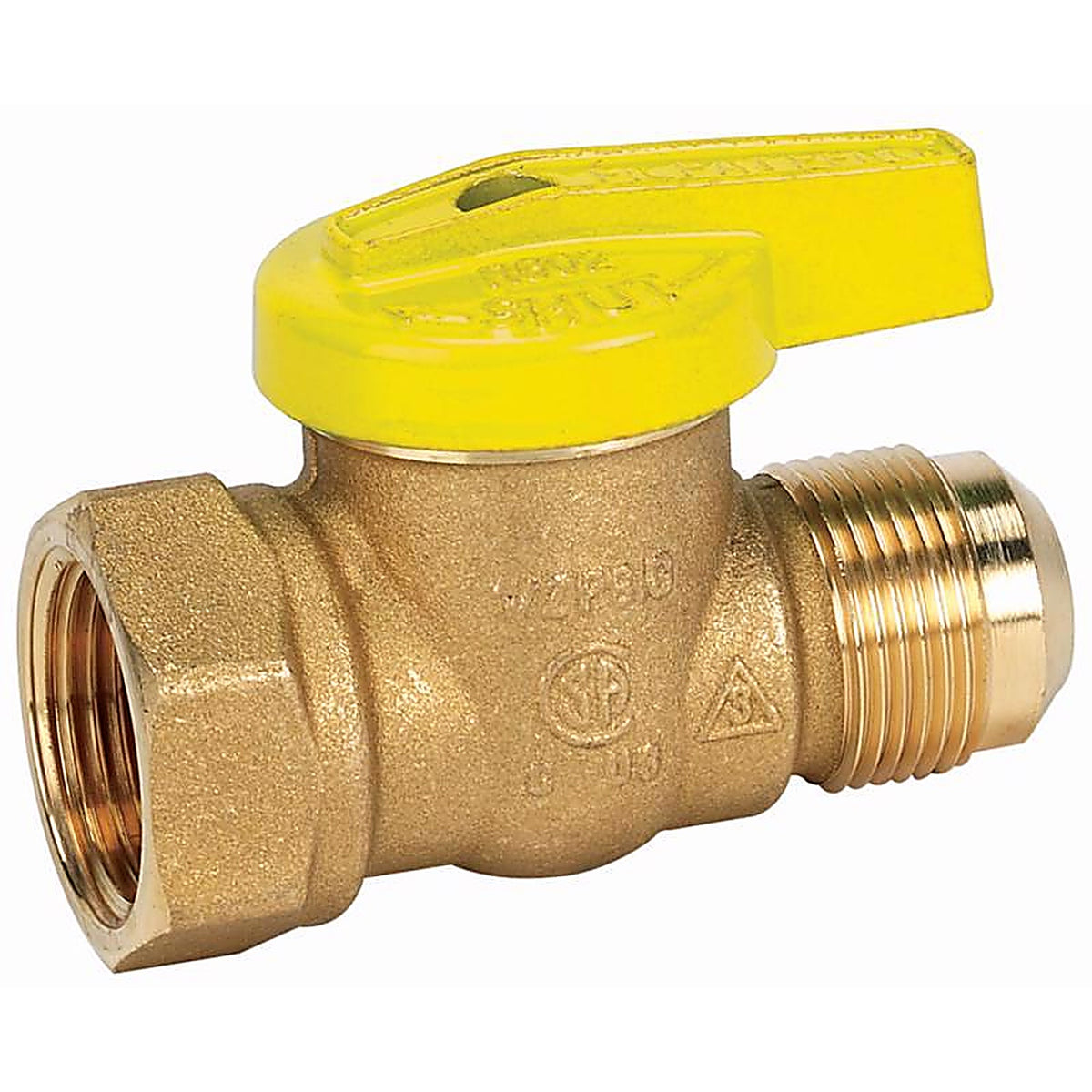 Homewerks VGV1LHR3 1/2 in. Brass Flare x FIP Gas Ball Valve