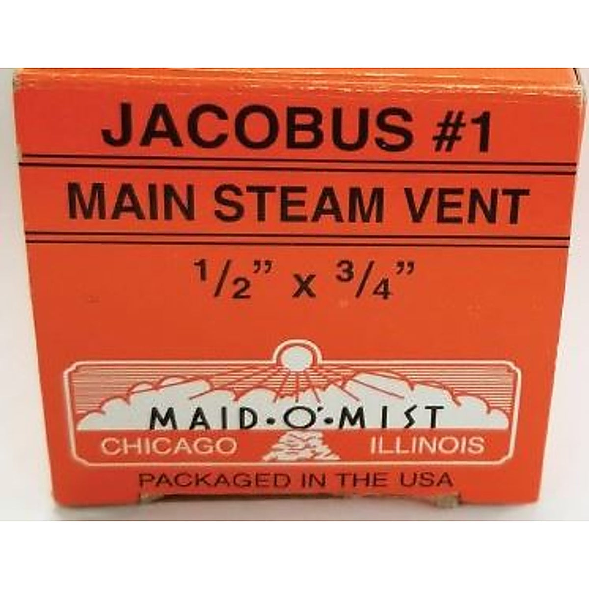 Maid O Mist - #1 MAIN - Jacobus 3/4 In. Straight Connection Chromed Brass Steam Vent