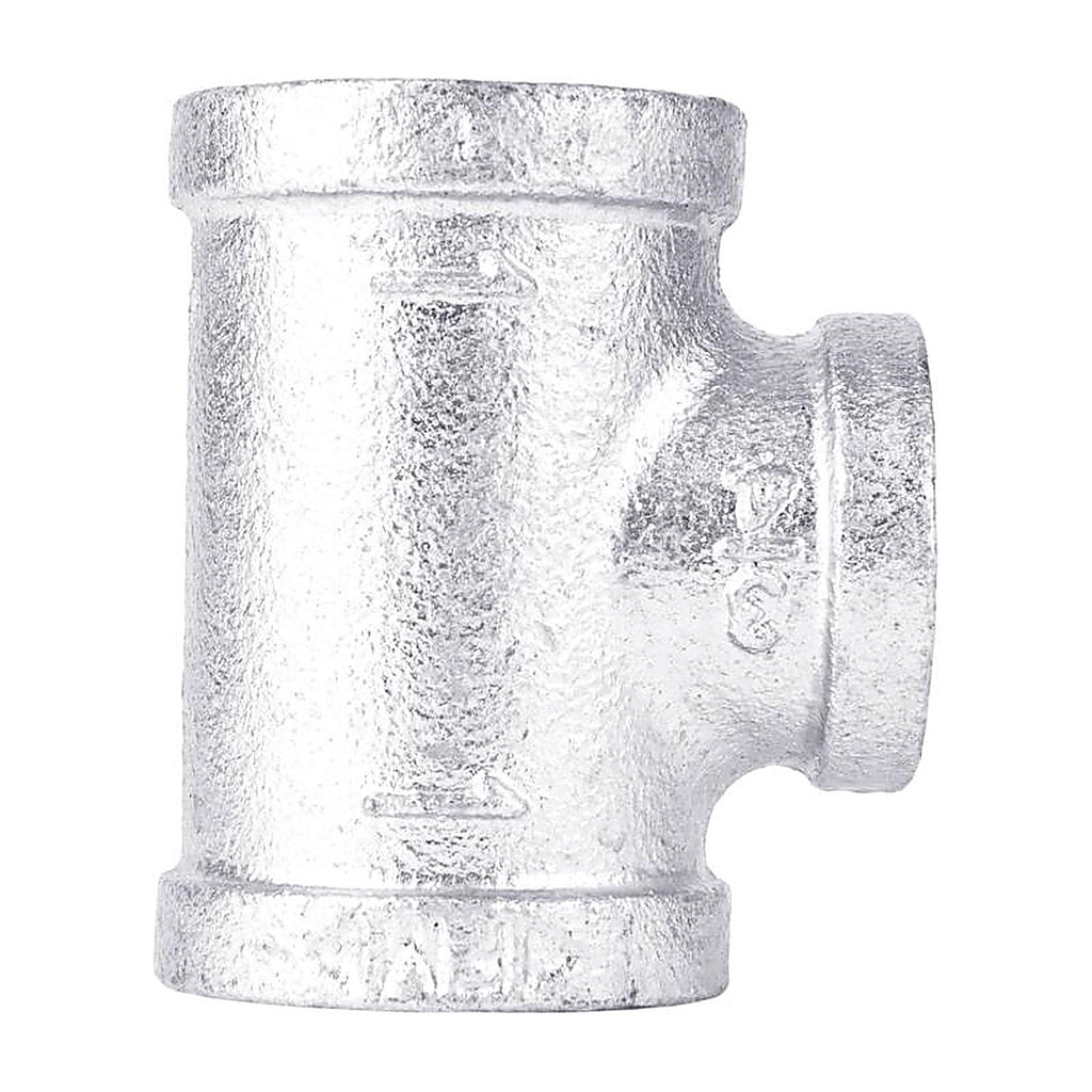 STZ Industries 311URT-1134 1 in. FIP each X 1 in. D FIP Galvanized Malleable Iron Reducing Tee