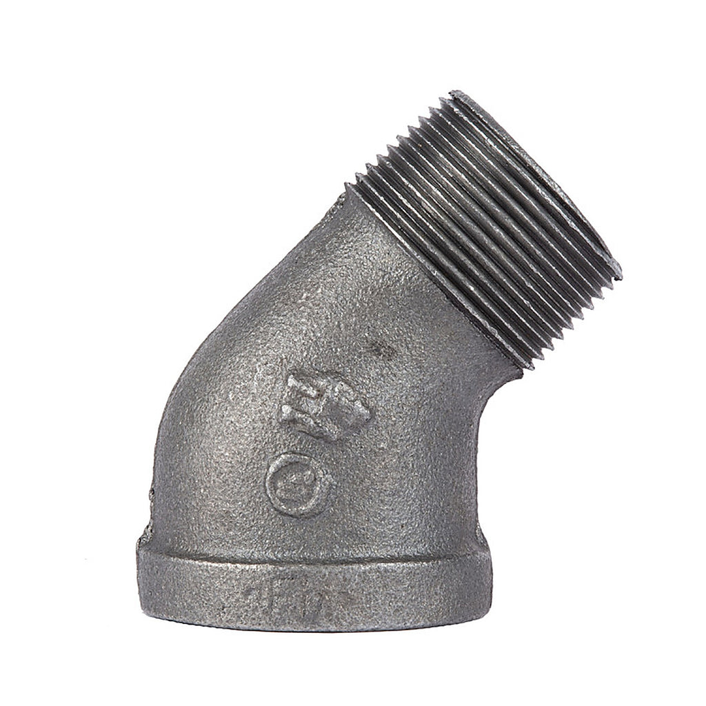 STZ - 501535 - Industries 1-1/4 In. MIP Each X 1-1/4 In. D Fip Black Malleable Iron 45 Degree Street Elbow