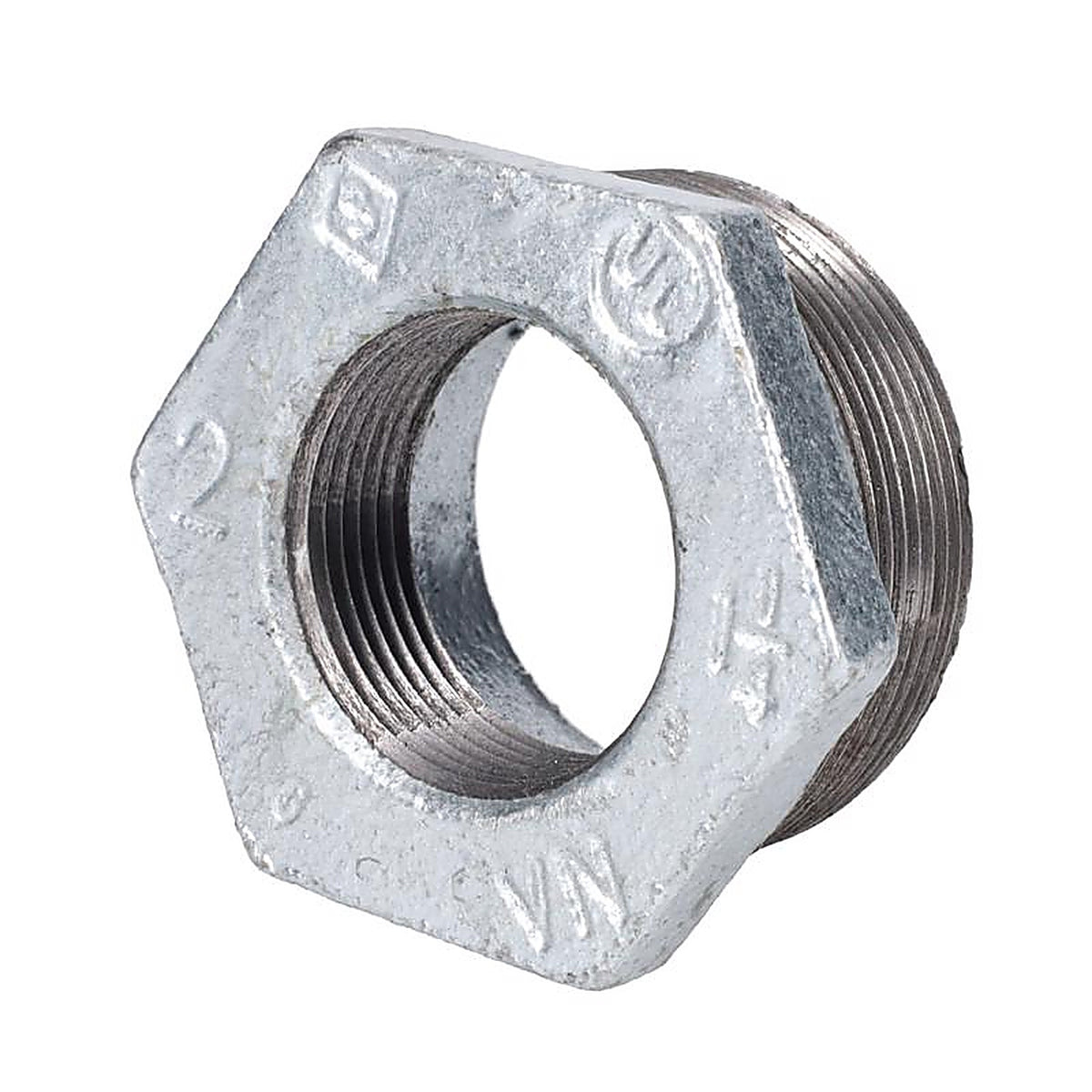 STZ Industries 311UB-2114 2 in. MIP each X 1-1/4 in. D FIP Galvanized Malleable Iron Hex Bushing
