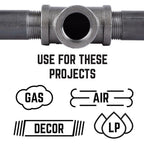 STZ - 501439 - Industries 1/8 In. Fip Each X 1/8 In. D Fip Black Malleable Iron 90 Degree Elbow