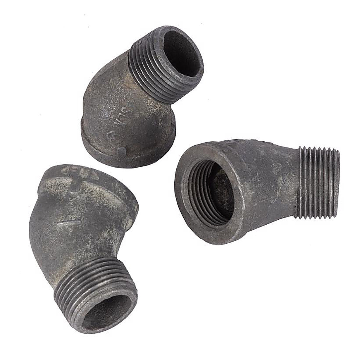 STZ - 501538 - Industries 1/8 In. MIP Each X 1/8 In. D Fip Black Malleable Iron 45 Degree Street Elbow