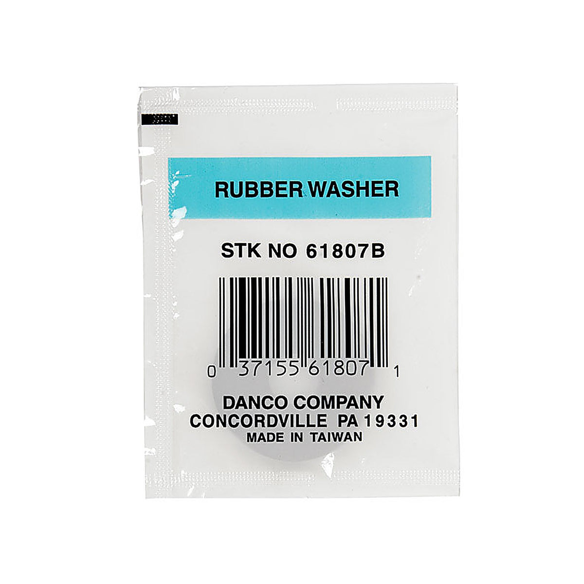 Danco 61807B 3/8 in. D Rubber Washer 1 pk