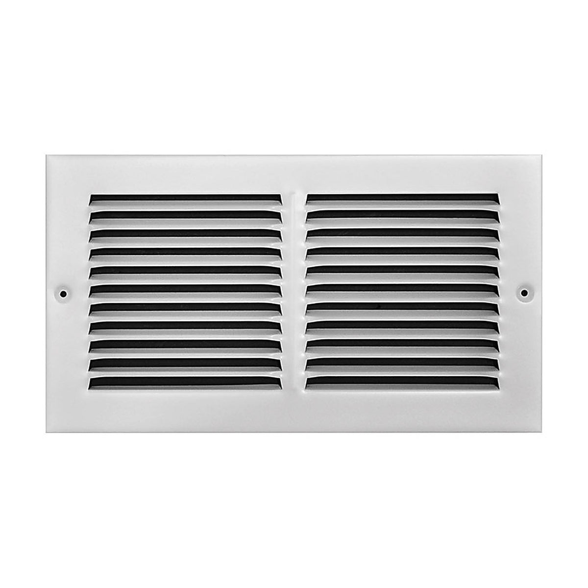 Tru Aire C17012X06 6 in. H x 12 in. W 1-Way Powder Coat White Steel Return Air Grille