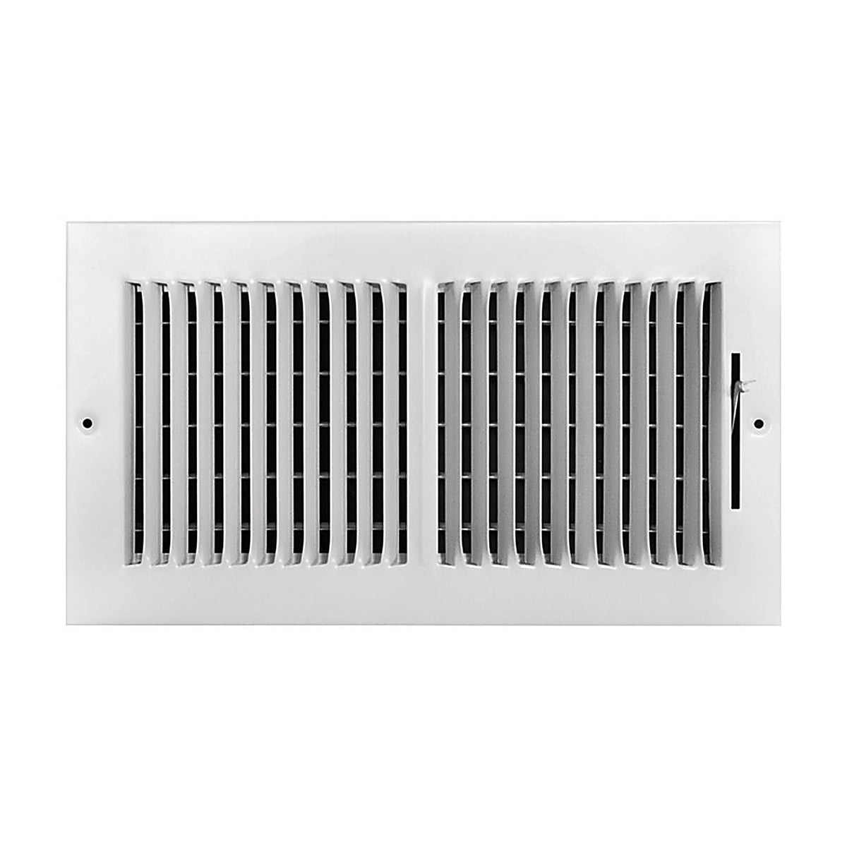 Tru Aire C102M12X06 6 in. H x 12 in. W 2-Way Powder Coat White Steel Wall/Ceiling Register