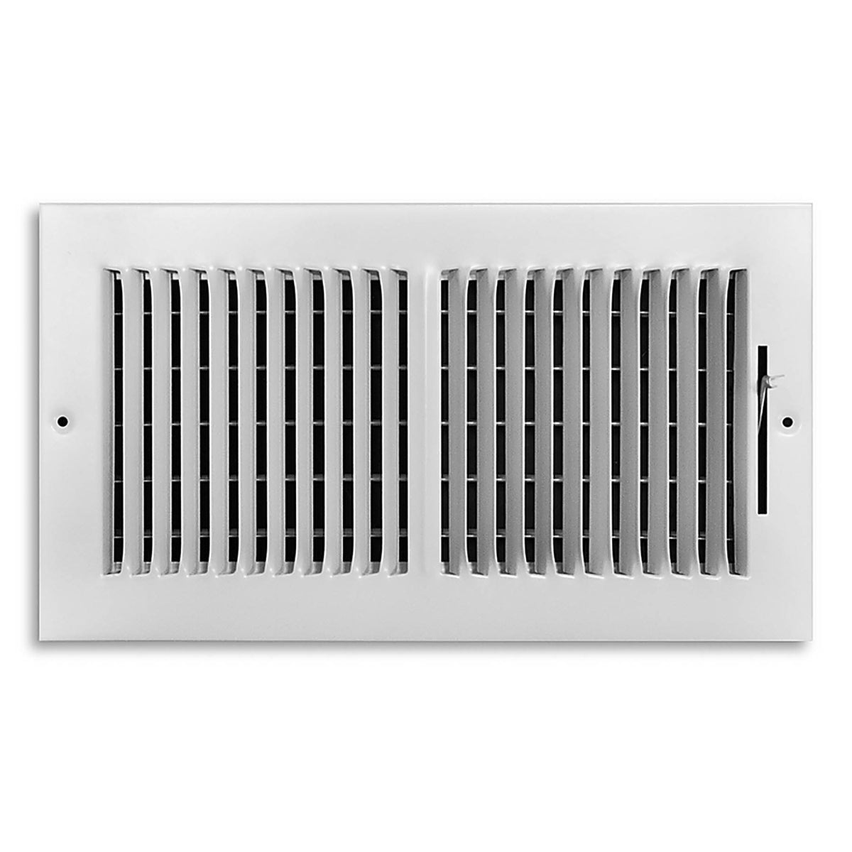 Tru Aire C102M12X06 6 in. H x 12 in. W 2-Way Powder Coat White Steel Wall/Ceiling Register