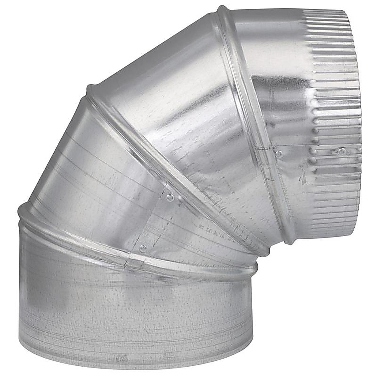 Imperial GV0299-C 7 in. D X 7 in. D Adjustable 90 deg Galvanized Steel Furnace Pipe Elbow