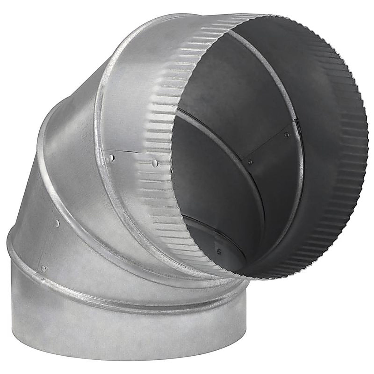 Imperial - GV0305-C - 9 In. D X 9 In. D Adjustable 90 Deg Galvanized Steel Furnace Pipe Elbow