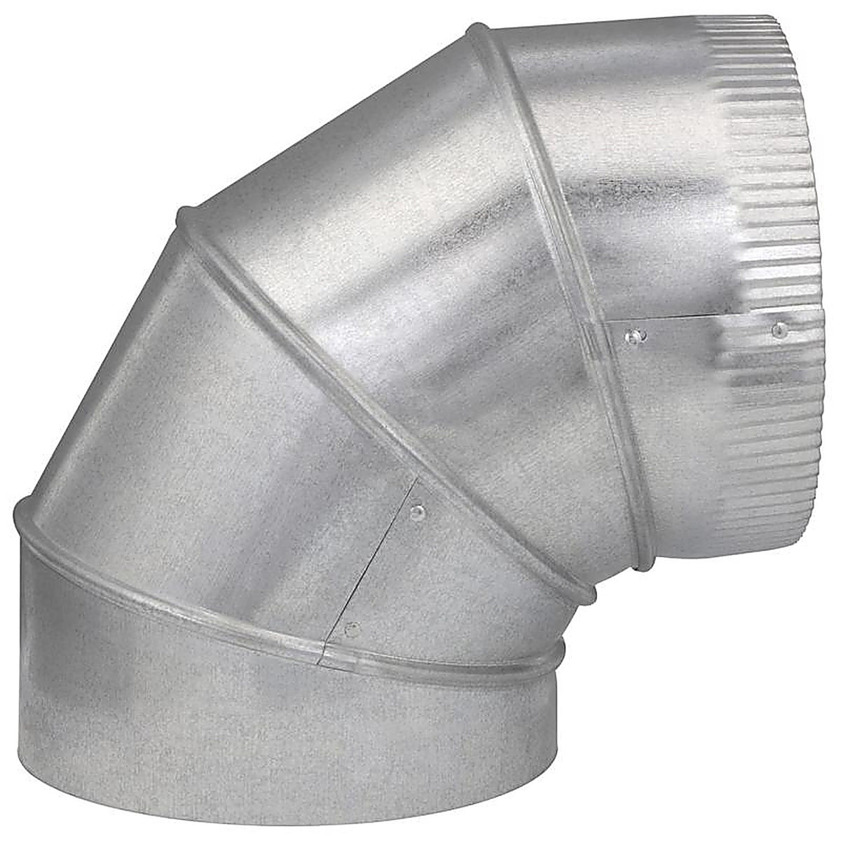 Imperial - GV0305-C - 9 In. D X 9 In. D Adjustable 90 Deg Galvanized Steel Furnace Pipe Elbow