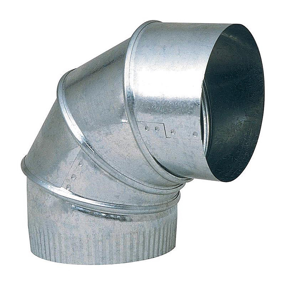 Imperial - GV0301-C - 8 In. D X 8 In. D Adjustable 90 Deg Galvanized Steel Furnace Pipe Elbow